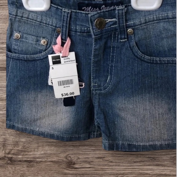 MISS JEANS NWT GIRLS JEAN DENIM SHORTS BLUE CASUAL BOTTOMS SCHOOL FALL SIZE 5 - Picture 1 of 9